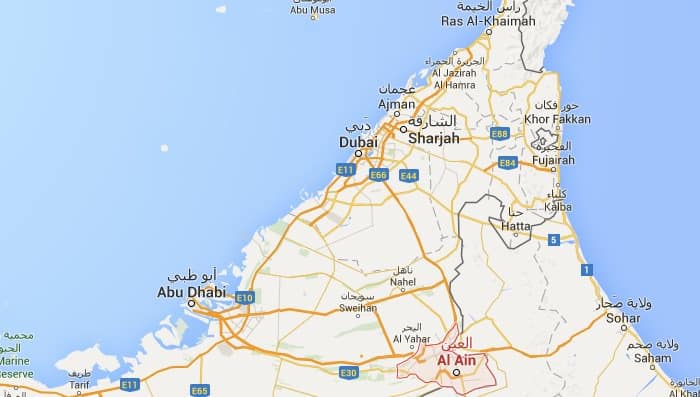 Mapa de Al Ain