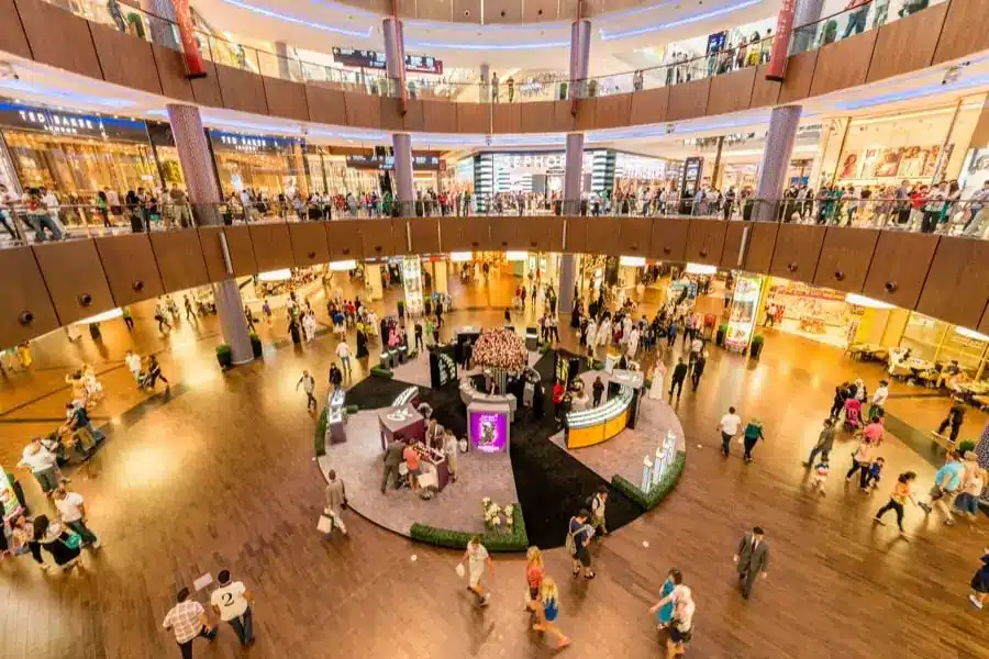 El interno del Dubai Mall