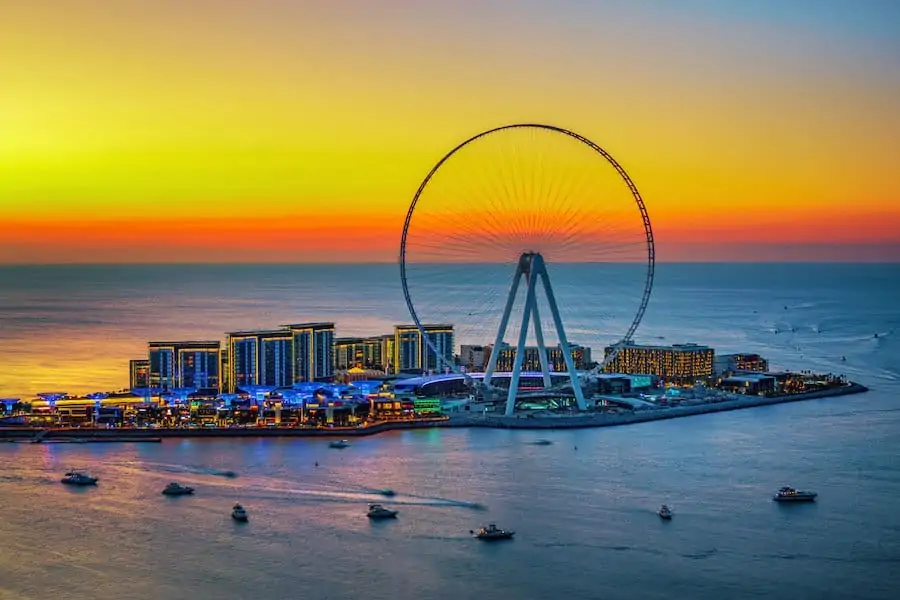 La rueda de la fortuna Ain Dubai, la más alta del mundo