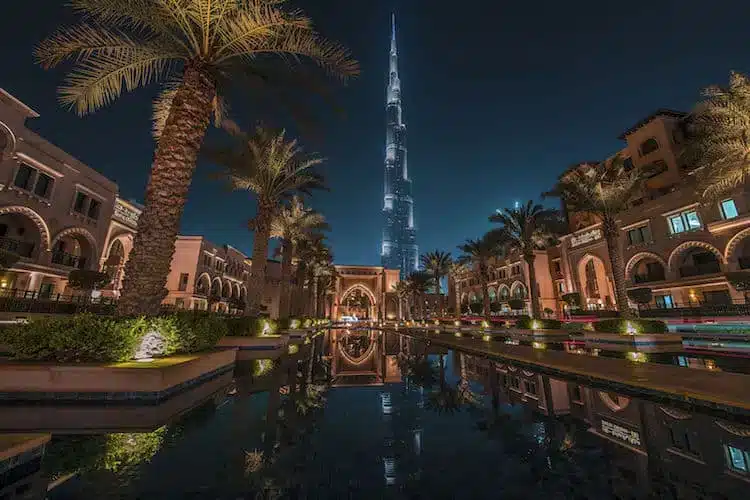 Nochevieja en el Souk Al-Bahar de Dubai